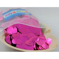 Hot Pink Metallic Confetti (2.3cm) - 250g
