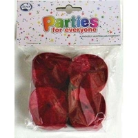Maroon Crepe Streamers - Pk 4