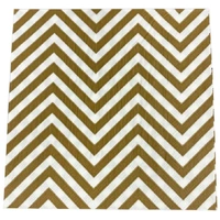 Gold Chevron Stripe Napkins 20Pk
