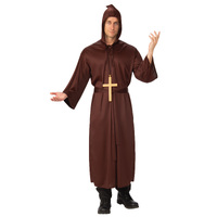 Adults Brown Monk Robe Costume