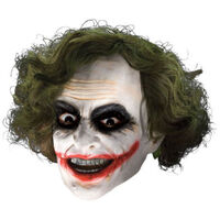The Joker 3/4 Mask With Hair - Adult