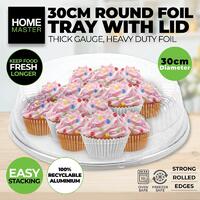 Round Foil Tray With Plastic Dome Lid (30cm)
