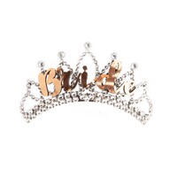Rose Gold Bride Tiara Comb