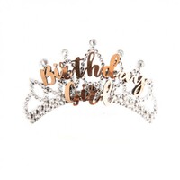 Rose Gold Birthday Girl Tiara Comb