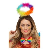 Rainbow Marabou Angel Halo