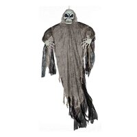 Black Hanging Skeleton Reaper Prop (2.13m)