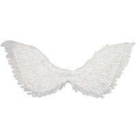 Folded & Pointed White Angel Wings (90x50cm)