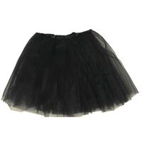 Adult's Black Layered Tutu Skirt (40cm)