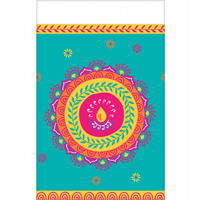 Diwali Plastic Rectangular Tablecover (137x259cm)