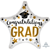 Congratulations Grad Star Foil Balloon (48cm)
