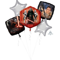 Star Wars force Awakens Foil Balloon Bouquet - Pk 5*