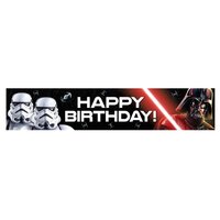 Happy Birthday Star Wars Banner (150x30cm)