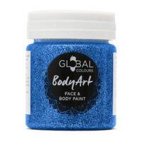 Blue Face & Body Art Glitter Gel (45ml)