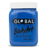 Deep Blue Liquid Face & Body Paint (200ml)