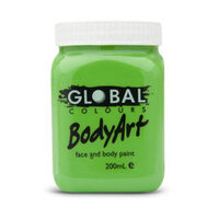 Lime Green Liquid Face & Body Paint (200ml)