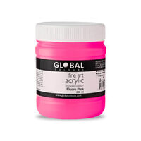 Fluoro Pink Impasto Acrylic Paint (500ml)