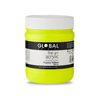 Fluoro Yellow Impasto Acrylic Paint (500ml)