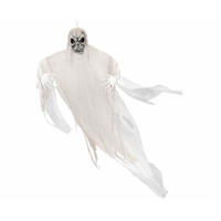 White Hanging Skeleton Reaper Prop (2.13m)