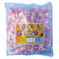 Pink Sour Heart Gummies Bulk (1kg)