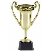 Gold Plastic Trophy Cup (22.5cm)