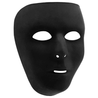 Black Full-Face Plastic Mask