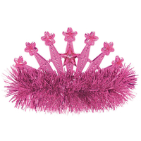 Pink Stars & Tinsel Tiara