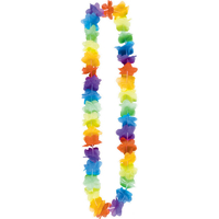 Multi-Colour Flower Leis - Pk 25