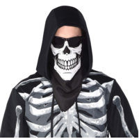 Black Skull Bandana Mask