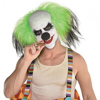 Adults Green Sinister Clown Wig