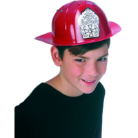 Kids Red Fireman Hat