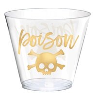 Halloween "Poison" Plastic Drinking Tumblers - Pk 30