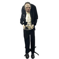 Animatronic Creepy Old Butler Prop (153cm)