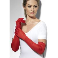 Red Opera Gloves (52 cm)