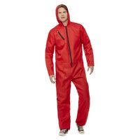 Adults Bank Robber Red Jumpsuit
