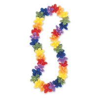 Multi-Colour Rainbow Flower Lei