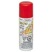 Neon Red Coloured Hair Spray (133ml)