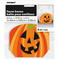 Halloween Pumpkin Treat Boxes - Pk 8