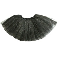 Black 40cm Glitter 4 layer Tutu 6/120