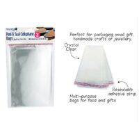 Large Clear Peel & Seal Cellophane Bags (23x15cm) - Pk 50