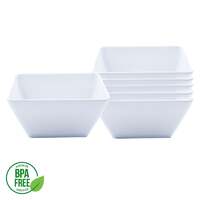 Square White Melamine Bowl (15x15cm)