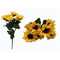 Silk Sunflower Bunch (7 heads)