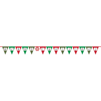 Merry Christmas Paper Pennant Banner (3.8m)