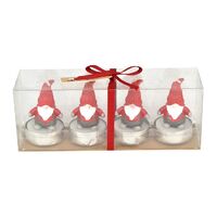 Santa's Elves Tea Candles (4x6.5cm) - Pk 4
