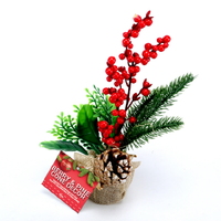 Decorative Winter Berries & Pinecones (20cm)