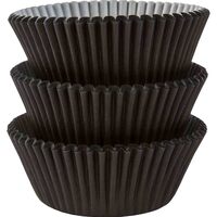 Mini Black Cupcake Cases - Pk 100