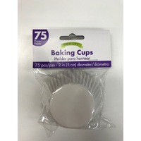 White Cupcake Cases - Pk 75