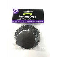 Black Cupcake Cases - Pk 75