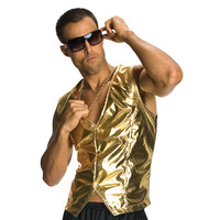 Adults Rapper Gold Vest (Standard)