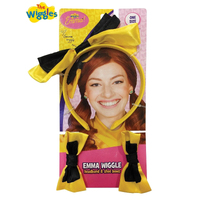 Kids Emma Yellow Wiggle Headband & Shoe Bows