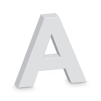 "A" White Letter Prop (20cm)